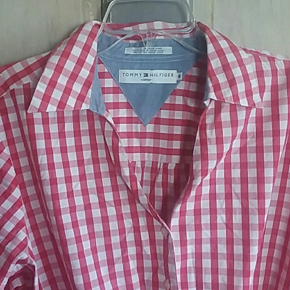 Tommy Hilfiger Plaid Tie Up Shirt - Picture 2 of 7